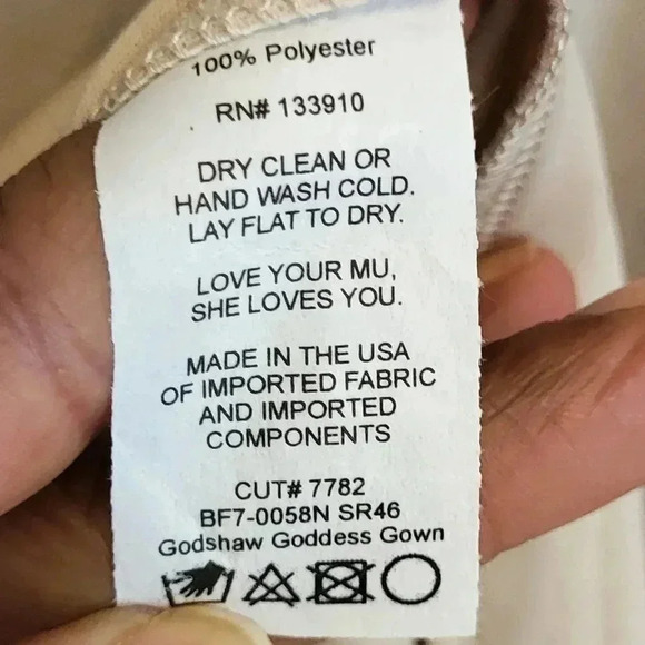 Show Me Your Mumu Godshaw Goddess Gown in Blush Dancing Queen Shine(XXS)NWT - Picture 12 of 12